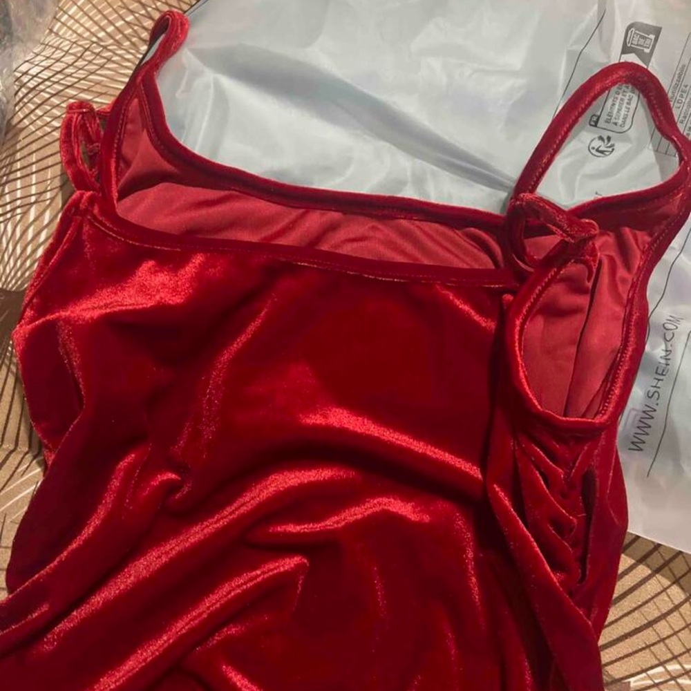 Red Velvet Dress - Picture 8 of 10
